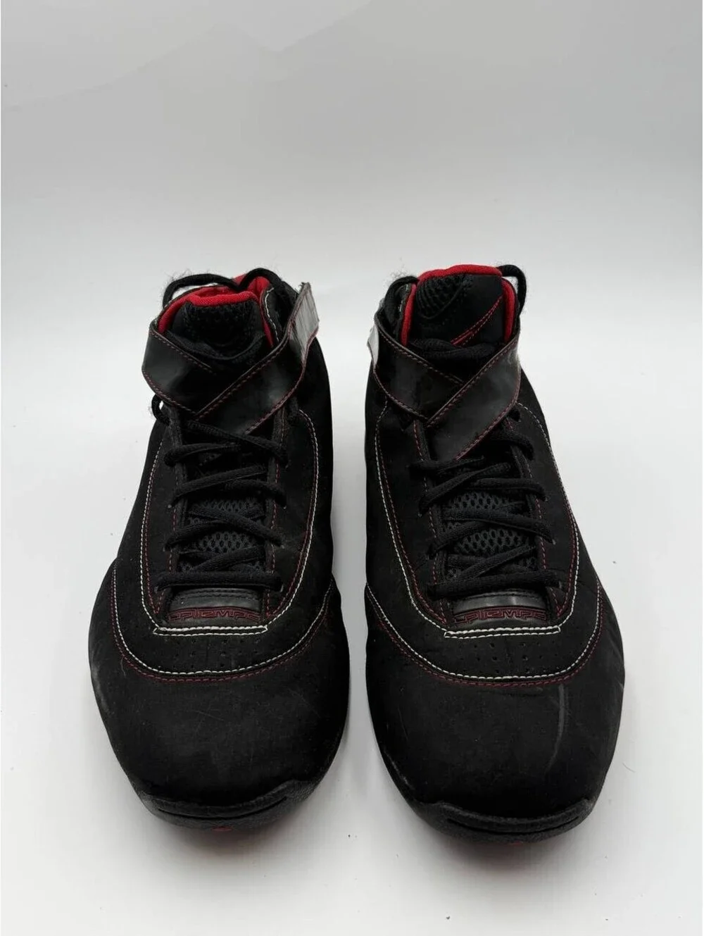 Nike Zoom Uptempo Challenge 316968-061 Black Red Basketball Shoes Men US 11